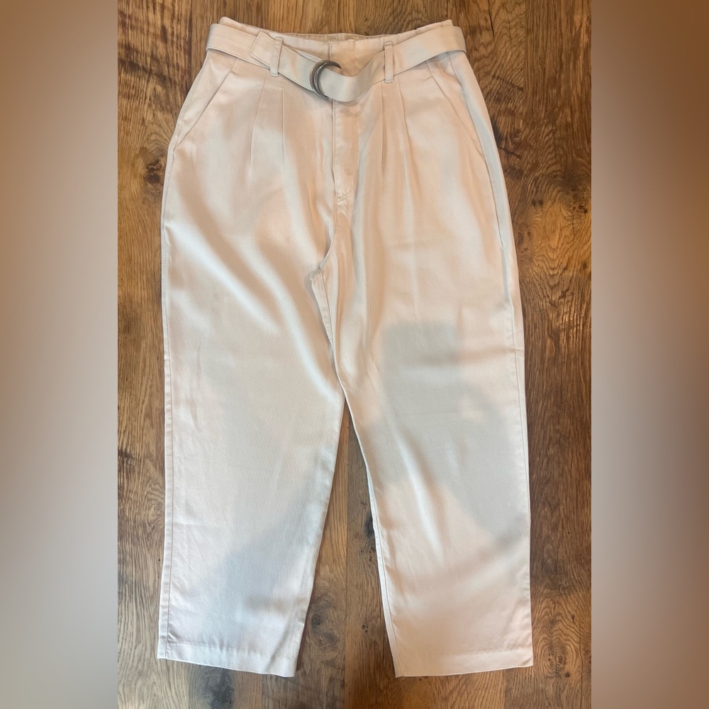 Abercrombie & Fitch Beige Belted Trousers